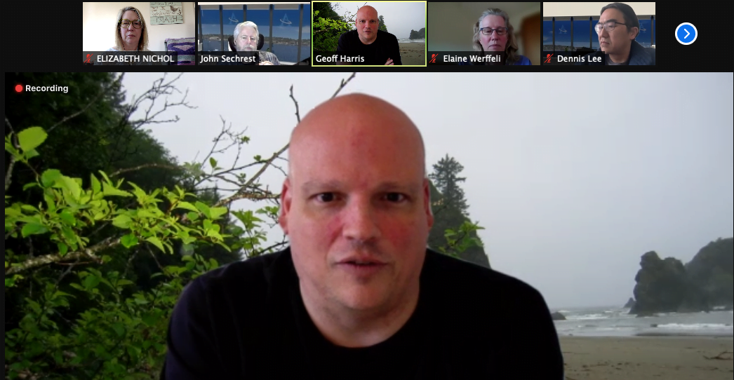 Screenshot of an APIS Health Angels workshop for startups and investors